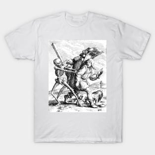 The Pedlar, the Dance of Death - Hans Holbein T-Shirt